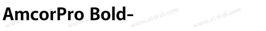AmcorPro Bold字体转换